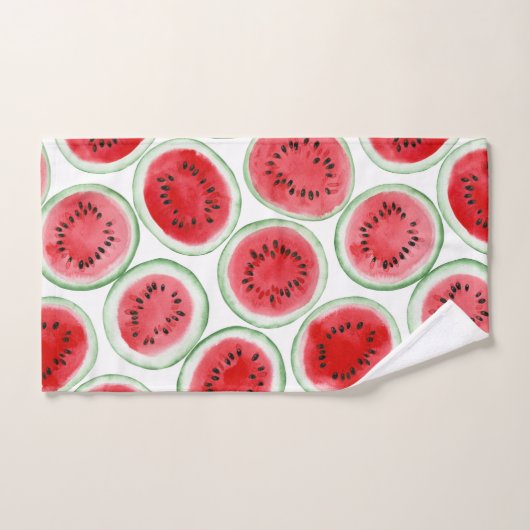 Motif de tranches de pastèque (Serviette à main)