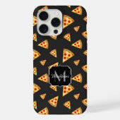 Motif de tranches de pizza cool et amusant monogra (Verso)