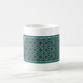 Motif de treillis vert Mug (Centre)