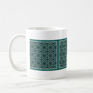 Motif de treillis vert Mug