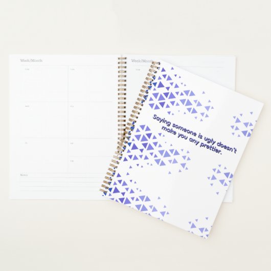 Motif de Triangle Coloré Unique & Citations (Devant avec enveloppe)
