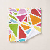 Motif de triangles colorés 4 (Gant de toilette)