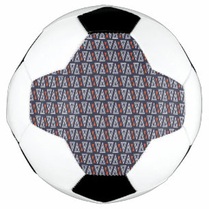 Motif de triangles géométriques bleu foncé et roug