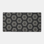 Motif de tuile noire Hexagon Penny Hex (Recto)