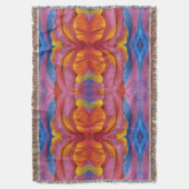 Motif de tulipe arc-en-ciel de lancer couverture (devant Vertical)