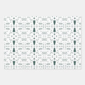 Motif de vacances 2 feuilles d'enveloppement - ens (Devant 2)