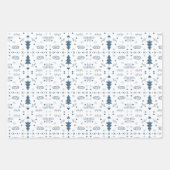 Motif de vacances 2 feuilles d'enveloppement - ens (Devant)