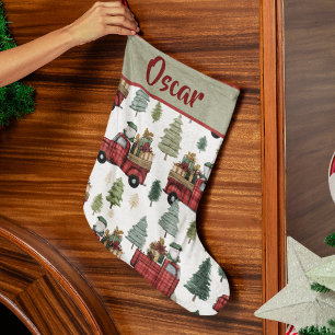 Motif de vacances coloré   Chaussette de Noël