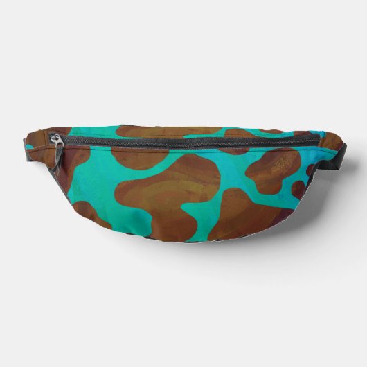 Motif de vache Brown et Turquoise (Poser)