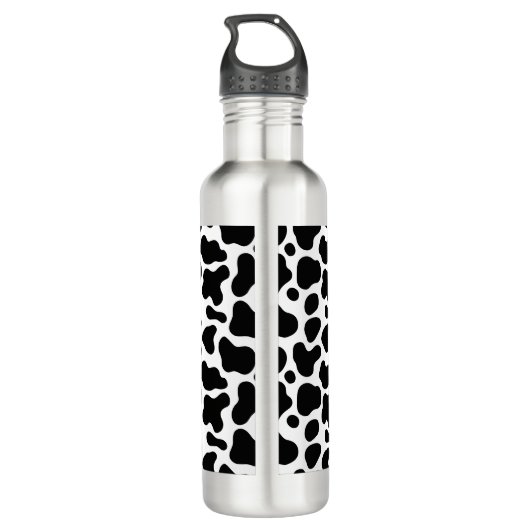 Motif de vache imprimé bouteille d'eau en acier in (Dos)