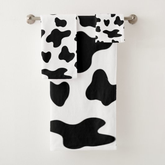 Motif de vache noir et blanc moderne (En situation)