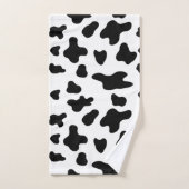 Motif de vache noir et blanc moderne (Serviette à main)