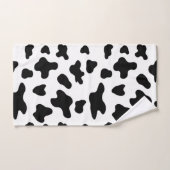 Motif de vache noir et blanc moderne (Serviette à main)