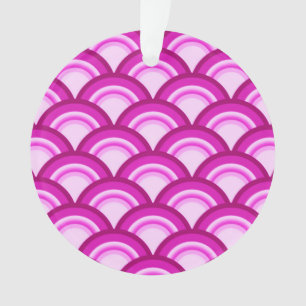 Motif de vague Art Déco - nuances d'orchidée