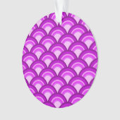 Motif de vague Art Déco - violet et orchidée (devant)