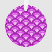 Motif de vague Art Déco - violet et orchidée (devant)