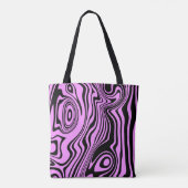 Motif de vague de Sac fourre-tout violet - Choisir (Dos)