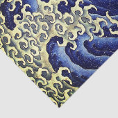 MOTIF de VAGUE JAPONAIS de papier de soie de soie (Détail)