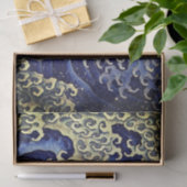 MOTIF de VAGUE JAPONAIS de papier de soie de soie (Cadeau)