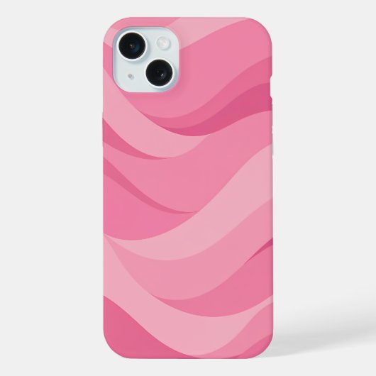 Motif de vagues abstraites rose tendre (Verso)