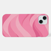Motif de vagues abstraites rose tendre (Verso Horizontal)
