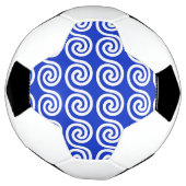 Motif de vagues de clé Méandre grec bleu (Tourné)