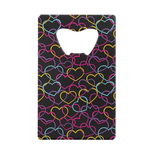 Motif de Valentine avec des coeurs de couleur (Devant)