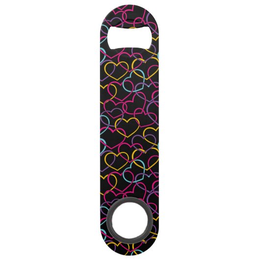 Motif de Valentine avec des coeurs de couleur (Devant)