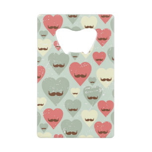 Motif de Valentine avec le coeur et la moustache