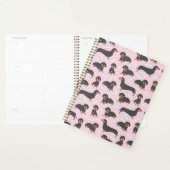 motif de variété dachshund en rose (Devant avec enveloppe)