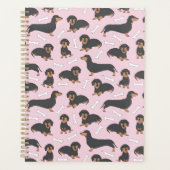 motif de variété dachshund en rose (Devant)