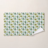 Motif de verdure de demi-avocat amusant (Serviette à main)