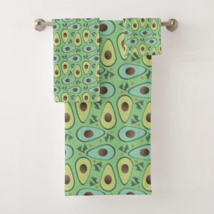Motif de verdure de demi-avocat amusant