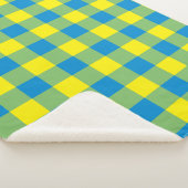 Motif de vérification de la plaid bleu jaune vert (3/4)