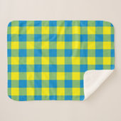 Motif de vérification de la plaid bleu jaune vert (Devant (Horizontal))