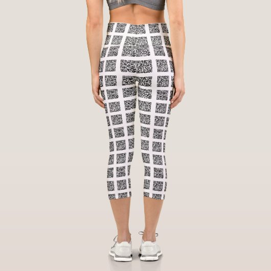 Motif de vérification du code QR Capri Leggings (Verso)