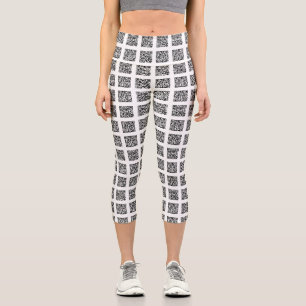 Motif de vérification du code QR Capri Leggings