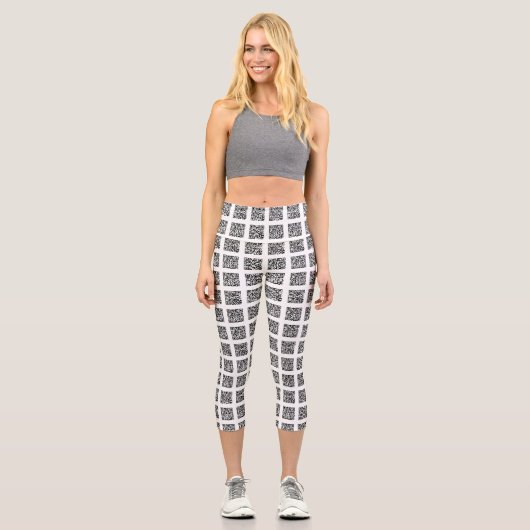 Motif de vérification du code QR Capri Leggings (Recto)