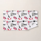 Motif de vernis à ongles d'aquarelle (Serviette à main)