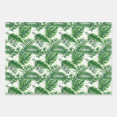 Motif de  vert tropical des Feuilles (Devant)