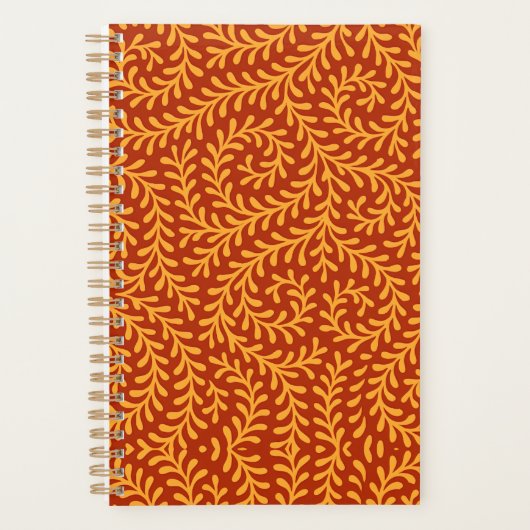 Motif de vigne feuillue jaune doré  (Devant)