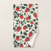 Motif de vigne fraise (Serviette à main)