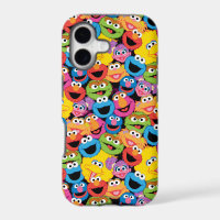 Motif de visages de caractère de Sesame Street