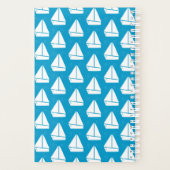 Motif de voilier bleu clair (Dos)