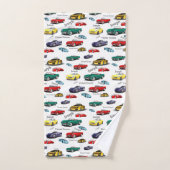 Motif de voiture véhicules multicolores voitures a (Serviette à main)