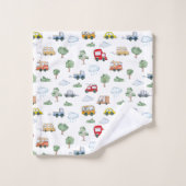Motif de voitures (Gant de toilette)