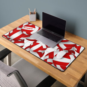 motif de volley-ball rouge avec accent net