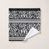 Motif de zèbre (Gant de toilette)