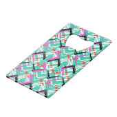 Motif de zigzag turquoise tiré par la main (Dos Angle)
