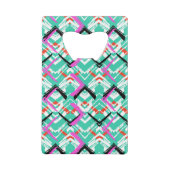 Motif de zigzag turquoise tiré par la main (Dos)